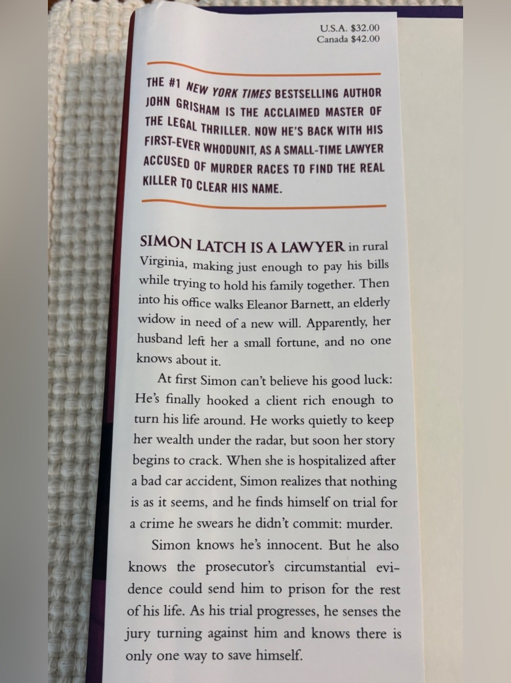 📚JOHN GRISHAM :THE WIDOW NOVEL - Picture 3 of 5